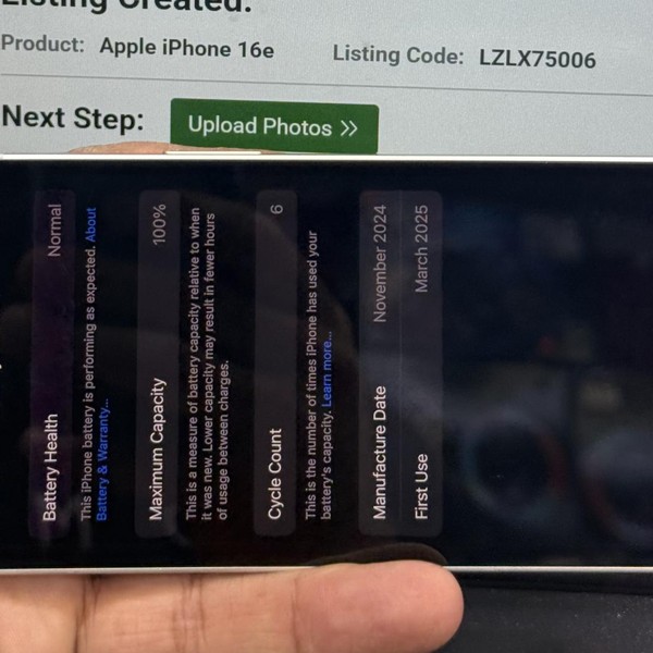 Apple iPhone 16e - Unlocked, 128 GB, White, A3212