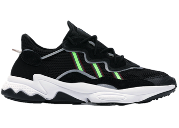 adidas Ozweego Core Black Solar Green for sale