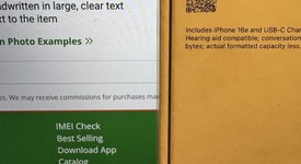 New
													Apple iPhone 16e - Unlocked, Black, 128 GB, A3212, photo 2 of 2