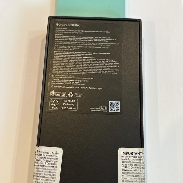 Samsung Galaxy S23 Ultra - T-Mobile, 512 GB, Lavender, 12 GB, SM-S918U