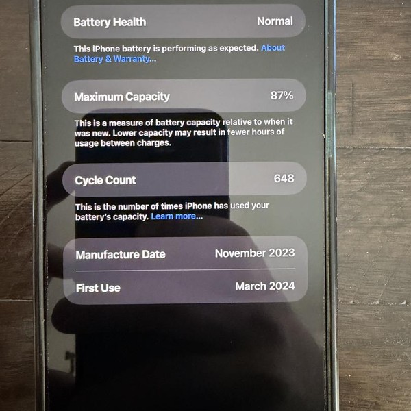 Apple iPhone 15 Pro Max - Unlocked, 256 GB, Blue, A2849