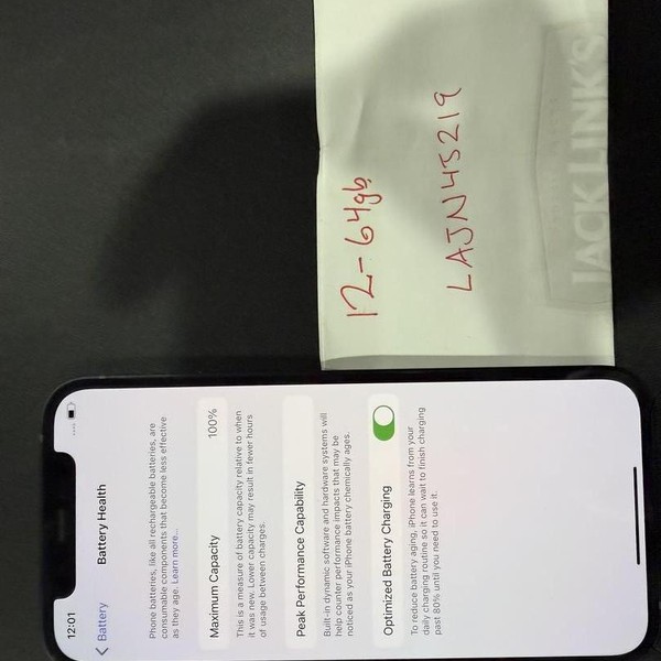 Apple iPhone 12 - AT&T, 64 GB, Black, A2172