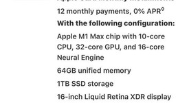 Good
													MacBook Pro 2021 - 16" - Apple M1 Max, Gray, 1 TB, 64 GB, photo 4 of 6