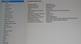 Good
													MacBook Air 2020 - 13" - Apple M1, Silver, 256 GB, 8 GB, photo 4 of 9