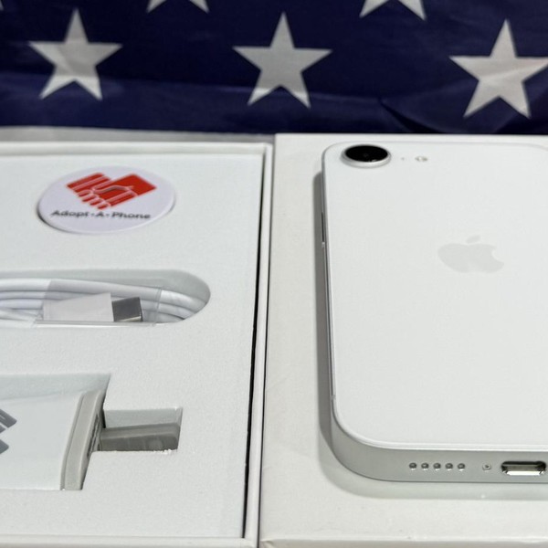 Apple iPhone 16e - T-Mobile, 128 GB, White, A3212