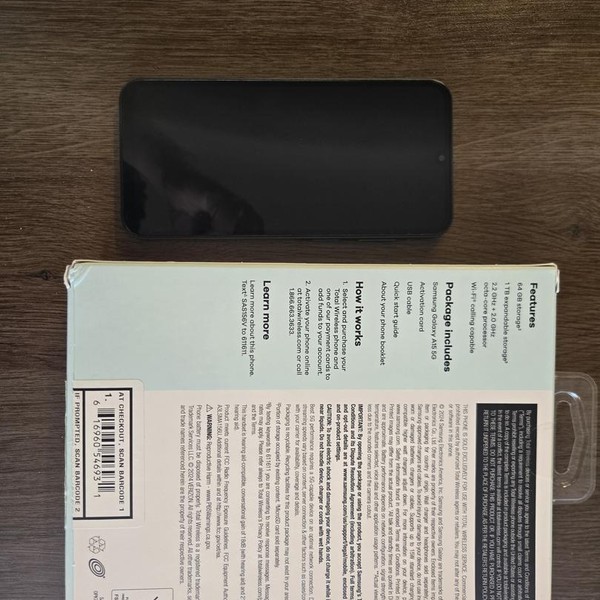 Samsung Galaxy A15 5G - Unlocked, 64 GB, Black & Blue, 4 GB