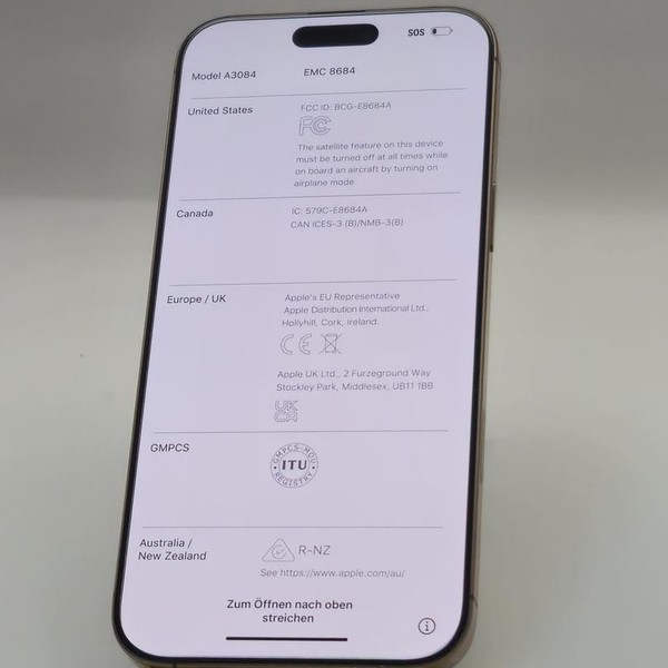 Apple iPhone 16 Pro Max - Unlocked, 256 GB, Desert, A3084