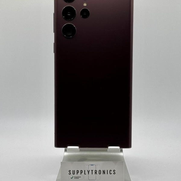 Samsung Galaxy S22 Ultra - Unlocked, 256 GB, Burgundy, 12 GB, SM-S908U1