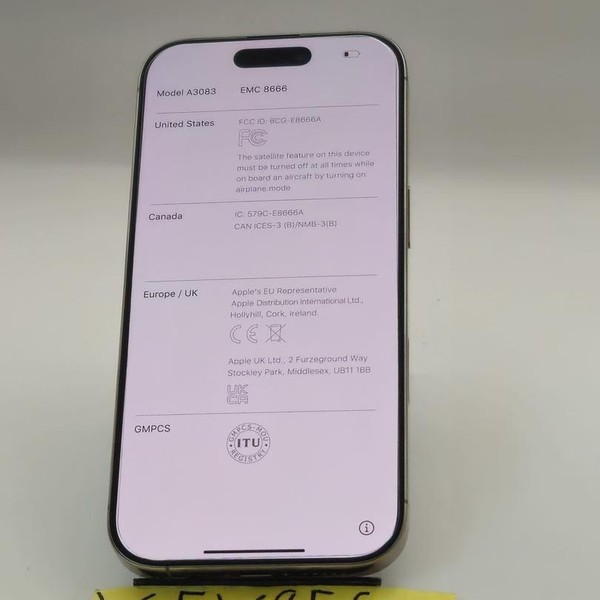 Apple iPhone 16 Pro - Unlocked, 256 GB, Natural, A3083