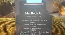 Fair
													MacBook Air 2018 - 13" - I5, Gold, 128 GB, 8 GB, photo 4 of 11