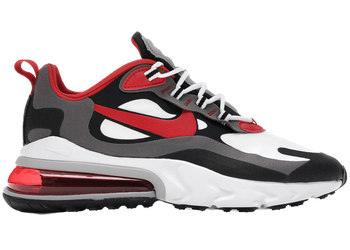 Nike Air Max 270 React Black Iron Grey University Red for sale