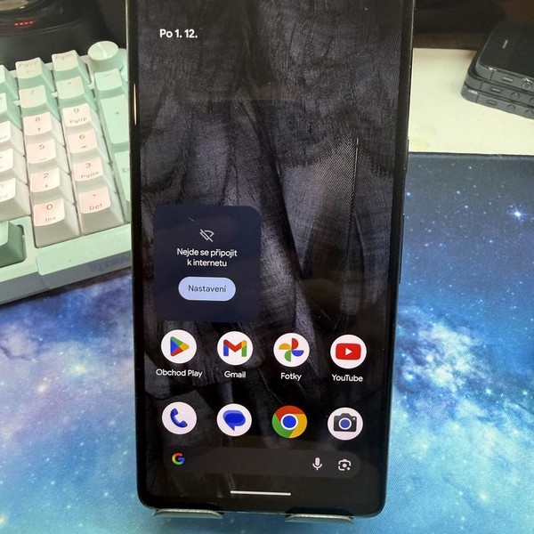 Google Pixel 7 - T-Mobile, 128 GB, Obsidian, 8 GB, GVU6C, Sub-6 5G