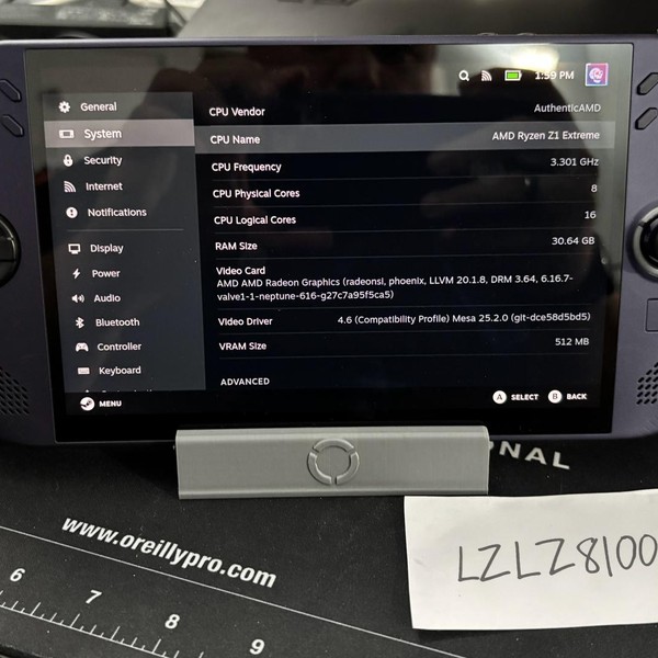 Lenovo Legion Go S - 1 TB, Black, 32 GB, AMD Ryzen Z1 Extreme