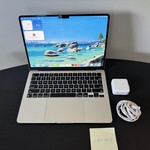 Good MacBook Air 2022 (M2) - 13 inch - 256 GB, Starlight, 8 GB, Apple M2