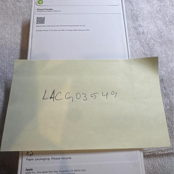 Apple iPhone 17 Pro Max - Verizon, 2 TB, Cosmic Orange, A3257