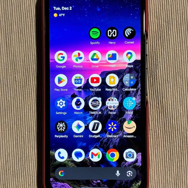 Google Pixel 8a - T-Mobile, 128 GB, Obsidian, 8 GB, GKV4X, Sub-6 5G