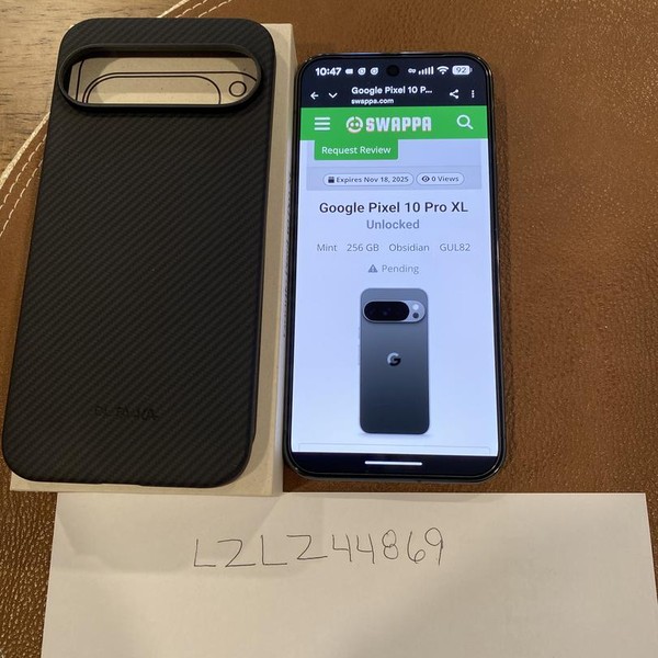 Google Pixel 10 Pro XL - Unlocked, 256 GB, Obsidian, GUL82
