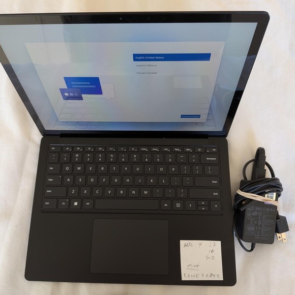 Microsoft Surface Laptop 4 - 512 GB, Black, 16 GB, Intel Core i7, 13.5 inch