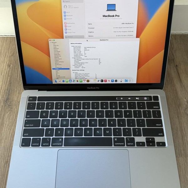 MacBook Pro 2020 - 13 inch - 4 TB, Gray, 32 GB, Intel Core i7