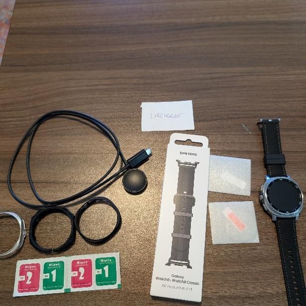 Samsung Galaxy Watch8 Classic - Unlocked, Black, SM-L505, 46mm