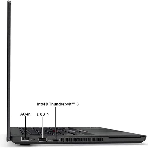 Lenovo ThinkPad T470 - 256 GB, Black, 16 GB, Intel Core i7, FHD