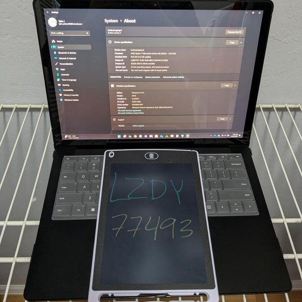 Microsoft Surface Laptop 4 - 512 GB, Black, 16 GB, AMD Ryzen 7, 13.5 inch