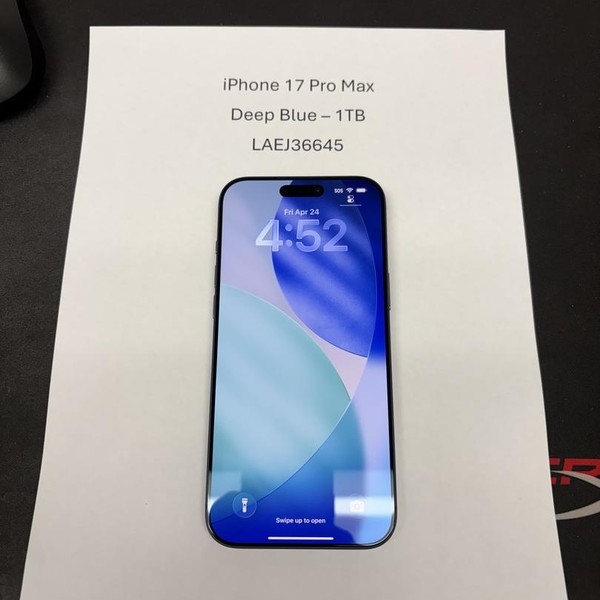 Apple iPhone 17 Pro Max - Unlocked, 1 TB, Deep Blue, A3257