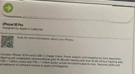 New
													Apple iPhone 16 Pro - Unlocked, White, 128 GB, A3083, photo 3 of 3
