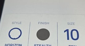 Mint
													Oura Ring Gen 3 - Stealth, Size 10, Horizon, photo 3 of 4