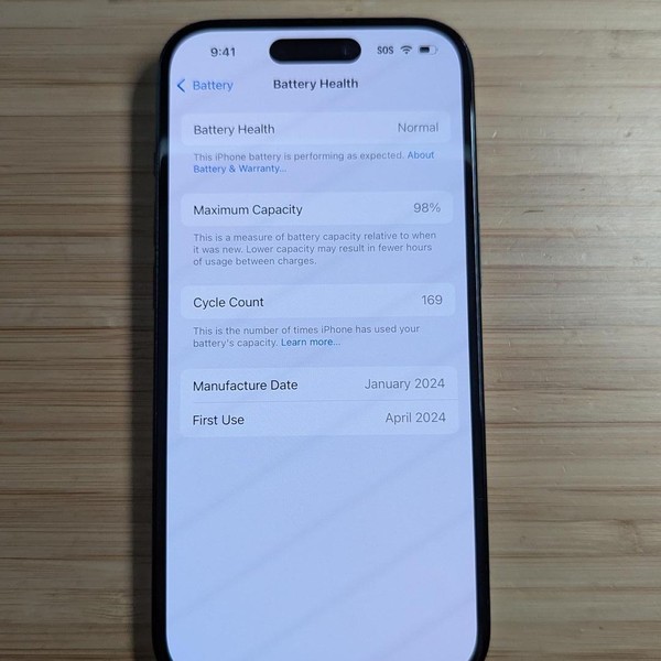 Apple iPhone 15 - Unlocked, 128 GB, Black, A2846