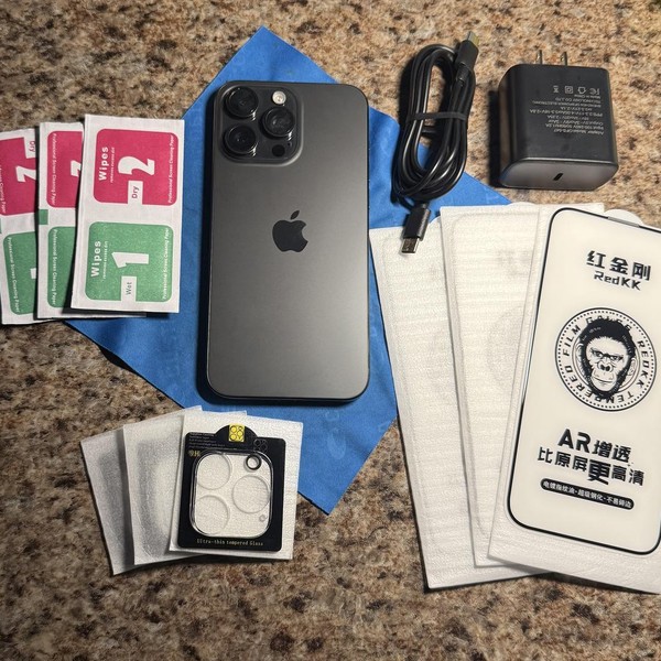 Apple iPhone 15 Pro Max - Unlocked, 256 GB, Black, A2849