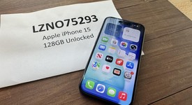 Good
													Apple iPhone 15 - Unlocked, Black, 128 GB, A2846, photo 1 of 4