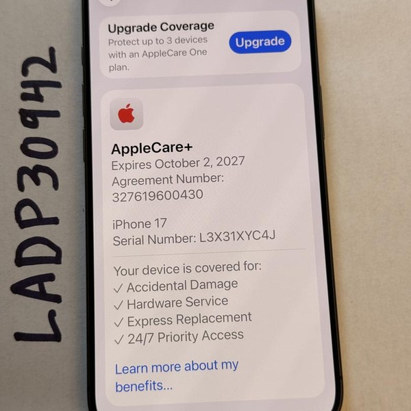 Apple iPhone 17 - Unlocked, 256 GB, Black, A3258