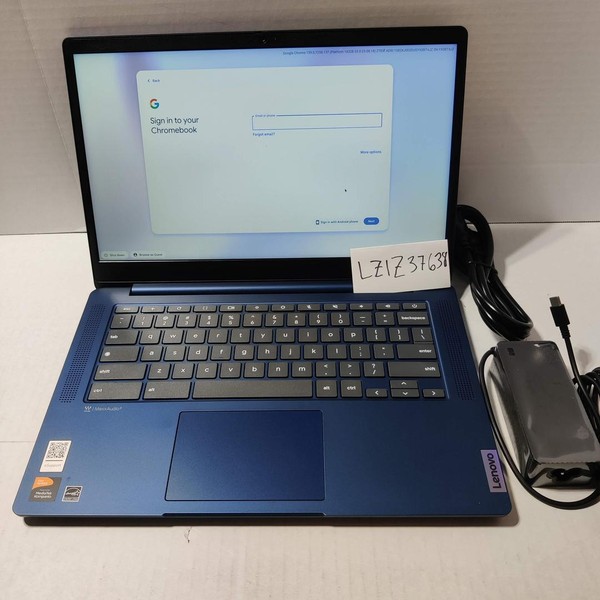 Lenovo Slim 3 Chromebook 14 inch - 64 GB, Navy Blue, 4 GB, MediaTek