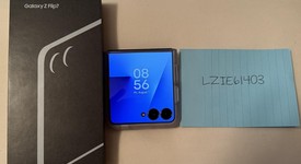 Good
													Samsung Galaxy Z Flip7 - Unlocked, Blue Shadow, 256 GB, 12 GB, SM-F766U1, photo 1 of 7