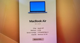 Good
													MacBook Air 2020 - 13" - Apple M1, Gray, 128 GB, 8 GB, photo 2 of 15