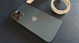 Good
													Apple iPhone 12 Pro Max - Unlocked, Pacific Blue, 256 GB, A2342, photo 6 of 6