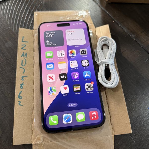 Apple iPhone 16 Plus - AT&T, 128 GB, Black, A3082