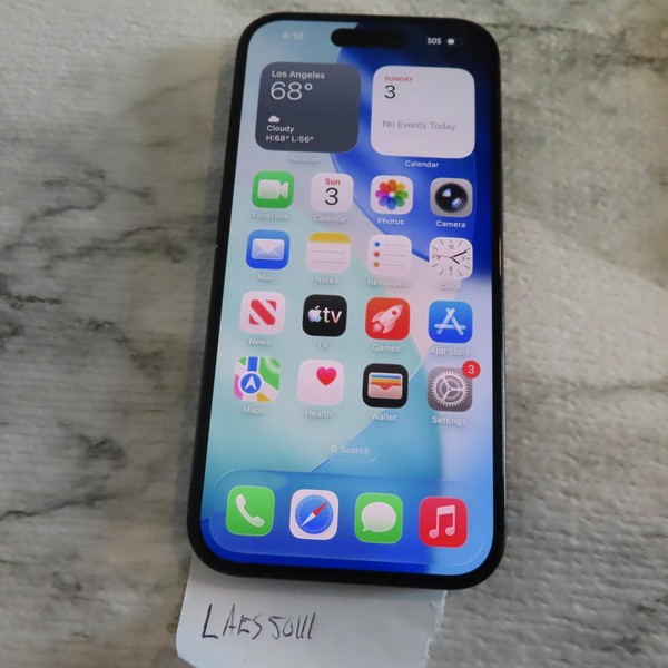 Apple iPhone 15 - Unlocked, 128 GB, Black, A2846