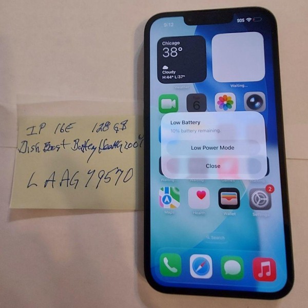 Apple iPhone 16e - Boost, 128 GB, Black, A3212