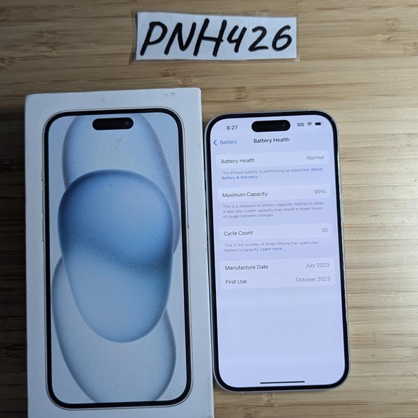 Apple iPhone 15 - Unlocked, 128GB, Blue, A2846 - LAHS92511 - Swappa