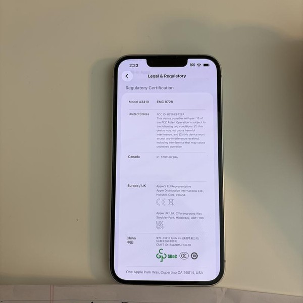 Apple iPhone 16e - Unlocked Non-US, 256 GB, White, A3410