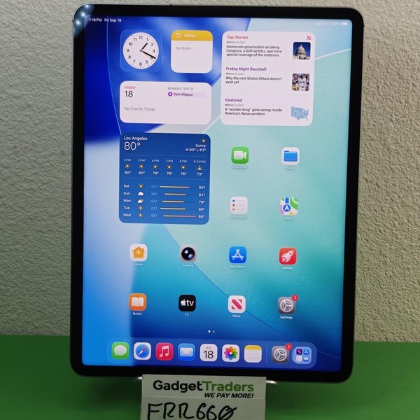 Apple iPad Pro 12.9 inch 6th Gen 2022 - Unlocked, 128 GB, Gray