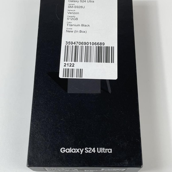 Samsung Galaxy S24 Ultra - Verizon, 512 GB, Black, 12 GB, SM-S928U