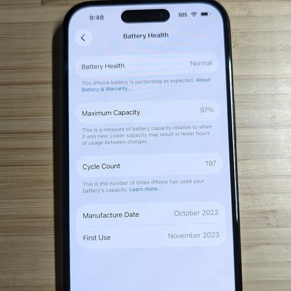 Apple iPhone 15 - Unlocked, 128 GB, Black, A2846