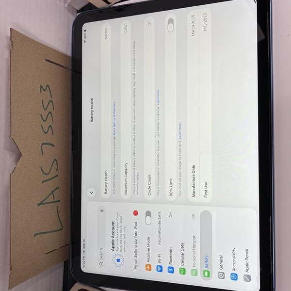 Apple iPad (11th Gen) - Unlocked, 128 GB, Blue, A3355