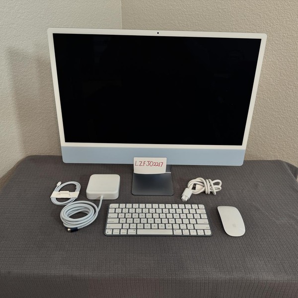 iMac 2021 24 inch - 256 GB, Blue, 8 GB, Apple M1