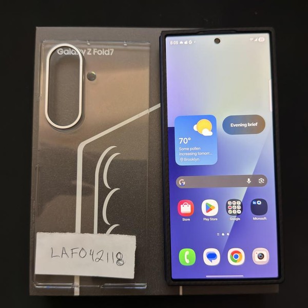 Samsung Galaxy Z Fold7 - Unlocked, 1 TB, Blue Shadow, 16 GB, SM-F966U1