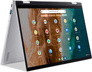 Acer Chromebook Spin 514 - 128 GB, Silver, 8 GB, AMD Ryzen 3