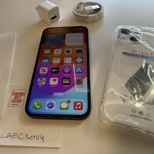 Apple iPhone 14 - Unlocked, 128 GB, Midnight, A2649